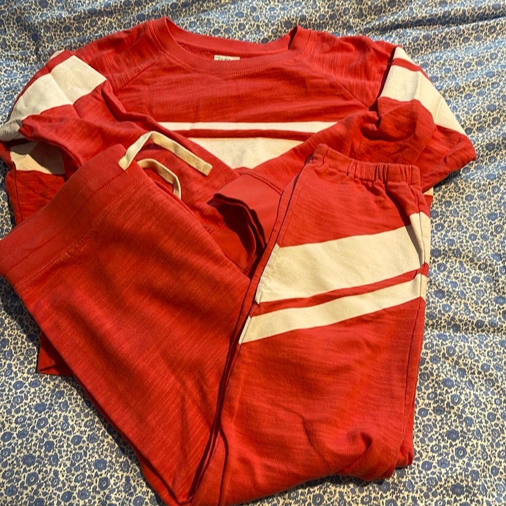 J Crew vintage fleece sweat outfit